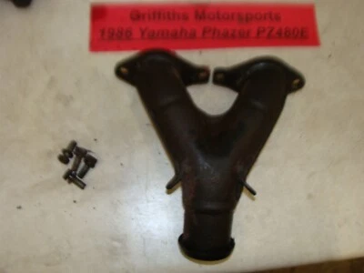 1986 年 YAMAHA PHAZER 豪华 PZ480E 81J 排气歧管 Y 管螺栓密封垫圈 — 第 1/4 张图片