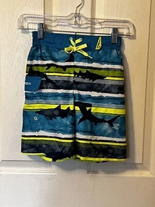 ZeroXposur Multicolor Shark Swim Suit Trunks Size Medium 5/6 - Picture 1 of 5