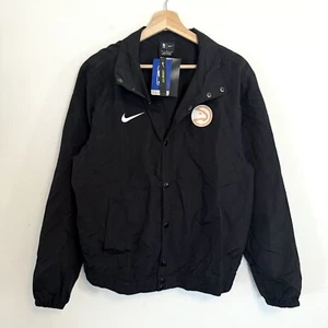 NWT Nike NBA Atlanta Hawks Basketball Black Snap Windbreaker – Medium - Picture 1 of 5