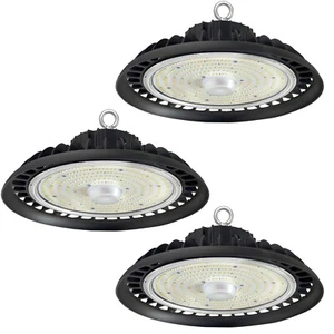3PCS 200W UFO LED High Bay Light Commercial Light 24000LM IP65 5000K White - Picture 1 of 11