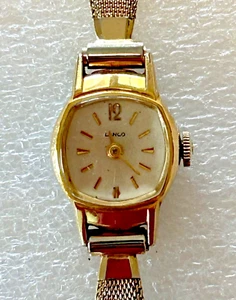 Vintage Gold Plated LANCO Ladies Mechanical Swiss Wristwatch WORKS Great! - Picture 1 of 13