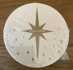 Stella Artois Beer Paper Coasters/Holiday Paper Coasters Bar Accessory 50 Pack - Picture 1 of 3