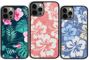 Leaf Tropical Aloha Hibiscus Coque Cover Case For Iphone 16 Pro Max 15 14 13 12 - Photo 1 sur 8