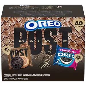 Post Malone x Oreo LIMITED COLLECTORS EDITION (40 Packs 2 cookies/pk) Fast Ship - Picture 1 of 7