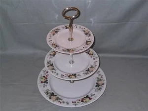 Royal Doulton Miramont 3-Tier China Hostess Cake Plate Stand TC.1022 - Picture 1 of 1