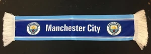 MANCHESTER CITY FC mini scarf / cross flag / mini banner (8cm x 42cm) ... - Picture 1 of 3