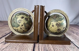 Juego de final de libro con soporte de mapa globo terráqueo del viejo mundo de colección hecho en Taiwán - Imagen 1 de 11