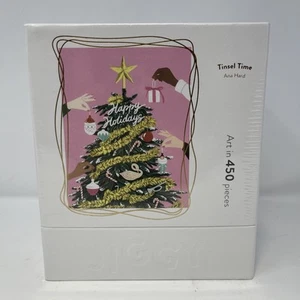 Jiggy 450 Piece Deluxe Art Puzzle Anthropologie TINSEL TIME Ana Hard New In Box - Picture 1 of 5