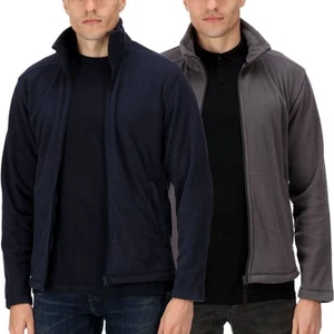 Regatta Professional Mens Micro Zip Warm Outdoor Full Zip Fleece Jacket - Picture 1 of 9