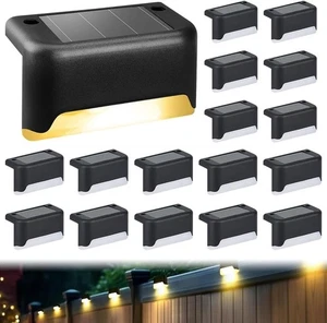 Elegant LED Stair Light Set - 16 Solar Lights for Garden and Patio Black - Picture 1 of 9