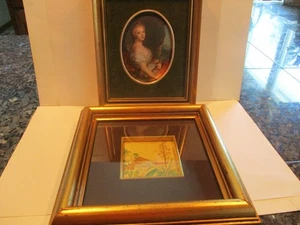 2 Italy Gold Color Frames with Pictures - Picture 1 of 6
