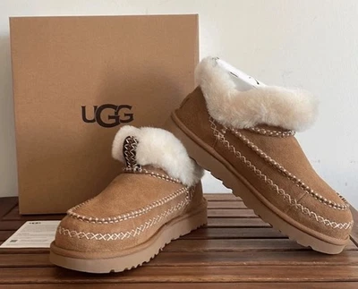 NIB! UGG Classic Ultra Mini Alpine 1158224 Chestnut Booties Lined Womens Size 8 - Image 1 of 4