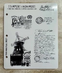 TIM HOLTZ Stampers Anonymous *FRANZÖSISCHER MARKTPLATZ* Stempelset CMS071 NEU - Bild 1 von 2