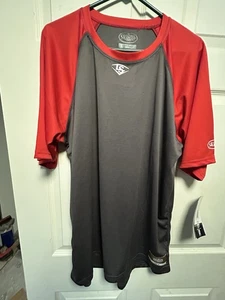 LOUISVILLE SLUGGER MENS BASEBALL SHORT SLEEVE T SHIRT EXTRA LARGE NEW TAGS - Picture 1 of 6