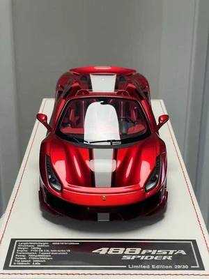 Dm 488pista convertible metal red 1/18 resin car model, limited to 30 - Изображение 1 из 4