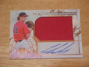 Cam Caminiti 2024 Leaf Trinity Patch Auto Rookie 68/99 Atlanta Braves - Bild 1 von 2