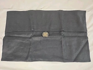 POTTERY BARN Black 100% Linen Big Button Pillow Cover 16x26 Lumbar - Picture 1 of 5