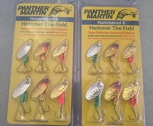 Lot Of 2 Panther Martin Hammered 6 Hammer the Fish Spinner Bait Trout Bass NEW - Picture 1 of 1