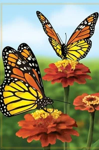 Elegante Monarch Butterfys Gartengröße (ca. 13 Zoll x 18 Zoll) Flagge PR 51815 - Bild 1 von 1