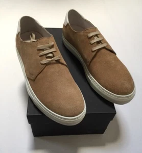 J.Lindeberg Mens Shoes Suede Size9 Beige New - Picture 1 of 8