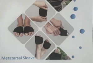 Mittelfußhülle Fußkissen (4er Pack) schwarz DropSky bei Fußballenschmerzen - Bild 1 von 6