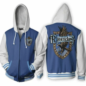 Womens Mens Hogwarts Ravenclaw House Cosplay Costume Hoodie Sweater SIZE S-5XL - Picture 1 of 4