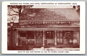 Postcard Northhampton MA c1949 Wiggins Country Store Tavern Lewis N. Wiggins - Picture 1 of 2