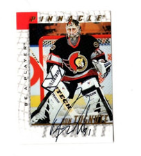 1997/98 Pinnacle Be A Player BAP Ron Tugnutt Autograph Card #36 Senators GOALIE
