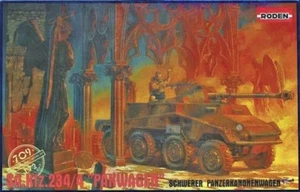 SD.KFZ.234/4 PAK-40 75m Pakwagen heavy intelligence car WWII, 1/72 Roden 709 - Picture 1 of 11