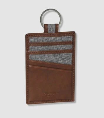 Cartera porta identificación RFID $20 Buxton para hombre marrón imitación cuero colección 1867 Foto 1 de 2