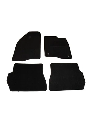 Fits Fiat Panda 2012-2015 Fully Tailored Deluxe Car Mats Black Carpet/Black Trim - Image 1 of 4