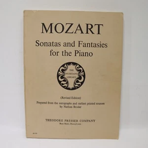 Musicians Library Mozart Sonatas Fantasies Piano Songbook Score 1960 Presser - Picture 1 of 11