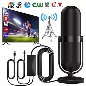 DVB-T2 TV Antenne Zimmerantenne TV-Antenne mit Verstärker 360° Empfang Digital - Bild 1 von 12