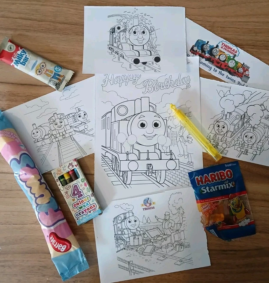 Bolsas de Fiesta Precargadas Favor de Cumpleaños Niño Personalizadas Inspiradas en Thomas Engine×10  Foto 1 de 3