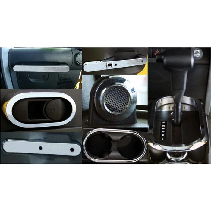 Kit Putco Jeep Wrangler Interior Cromado Compatível com 4 PORTAS Apenas 2007-2010 Fabricado nos EUA - Imagem 1 de 1
