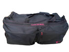 Concourse 28" Rolling Luggage Duffel Bag Black And Burgundy Rose