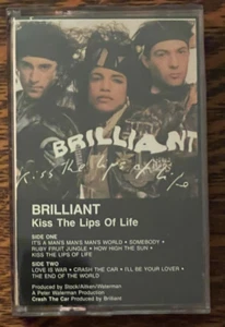 CASSETTE TAPE~ BRILLIANT~ 1986~ KISS THE LIPS OF LIFE - Picture 1 of 7