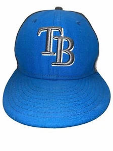 Tampa Bay Rays New Era 59FIFTY Mütze Cap Fitted 7 1/8 MLB TB hellblau und grau - Bild 1 von 14