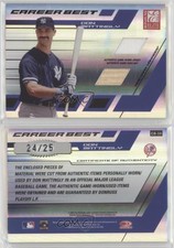 2004 Donruss Elite Career Best Combo Materials /25 Don Mattingly #CB-10