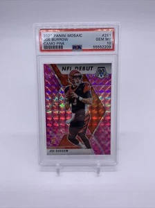 Mosaic Joe Burrow 2020 camuflaje rosa prizm nfl debut novato radiocontrol Bengals PSA 10 gemas MT - Imagen 1 de 6