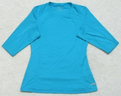 Camiseta Cascade Sport Azul Cuello Redondo Poliéster Pequeña Sólida Mujer Mujer WS182 Foto 1 de 4