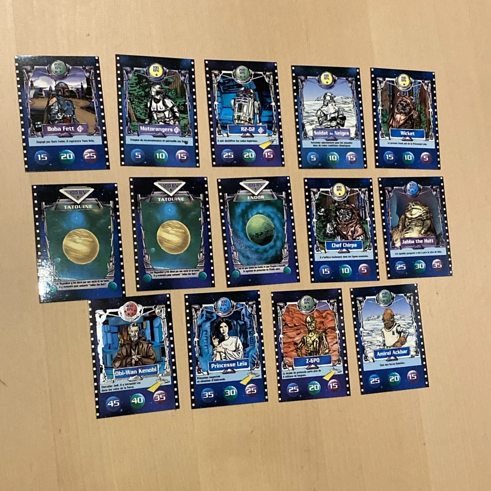 Lot de 14 Cartes Star Wars BN 1996 - Photo 1/1