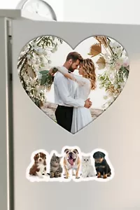 Individueller Foto Kühlschrankmagnet, personalisierter Designmagnet - Bild 1 von 7