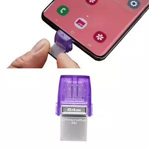 Memoria USB-C OTG per Samsung Galaxy S23 FE 64 GB 128G 256 GB - Foto 1 di 12