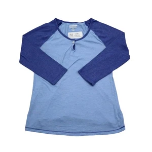 Old Navy Shirt Damen S blau Raglanärmel Rundhals Vintage Baseball Tee - Bild 1 von 17
