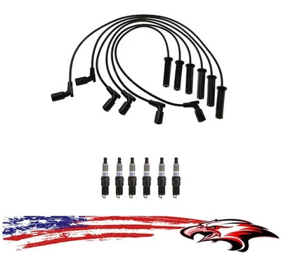 Nuevos cables de encendido y bujías Chevrolet Silverado 1500 4,3 L 2007-2013 Foto 1 de 4
