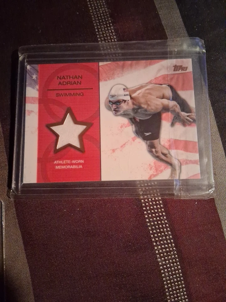 2012年托普斯美国奥林匹克队遗物内森·阿德里安系列34/75纪念品遗物 — 第 1/4 张图片