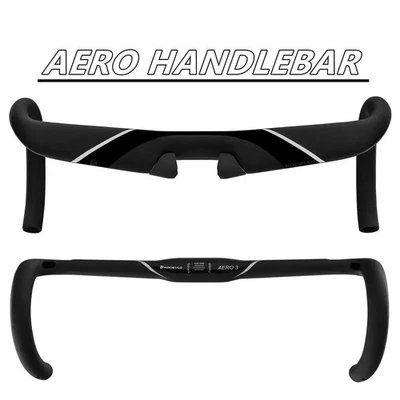 Carbon Road Bike Handlebar Bicycle Drop Bar Road Bike Parts 31.8 X 360-420mm - Image 1 of 4