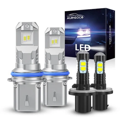 White LED Headlight High Low Beam Fog Light Bulbs For Dodge Dakota 1997-2000 - Изображение 1 из 4