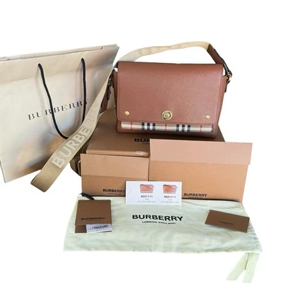 Auténtico bolso Burberry London England Note 80211111 beige tostado caja de cuero de becerro múltiple Foto 1 de 4